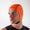 Orange Neoprene Swim Cap face